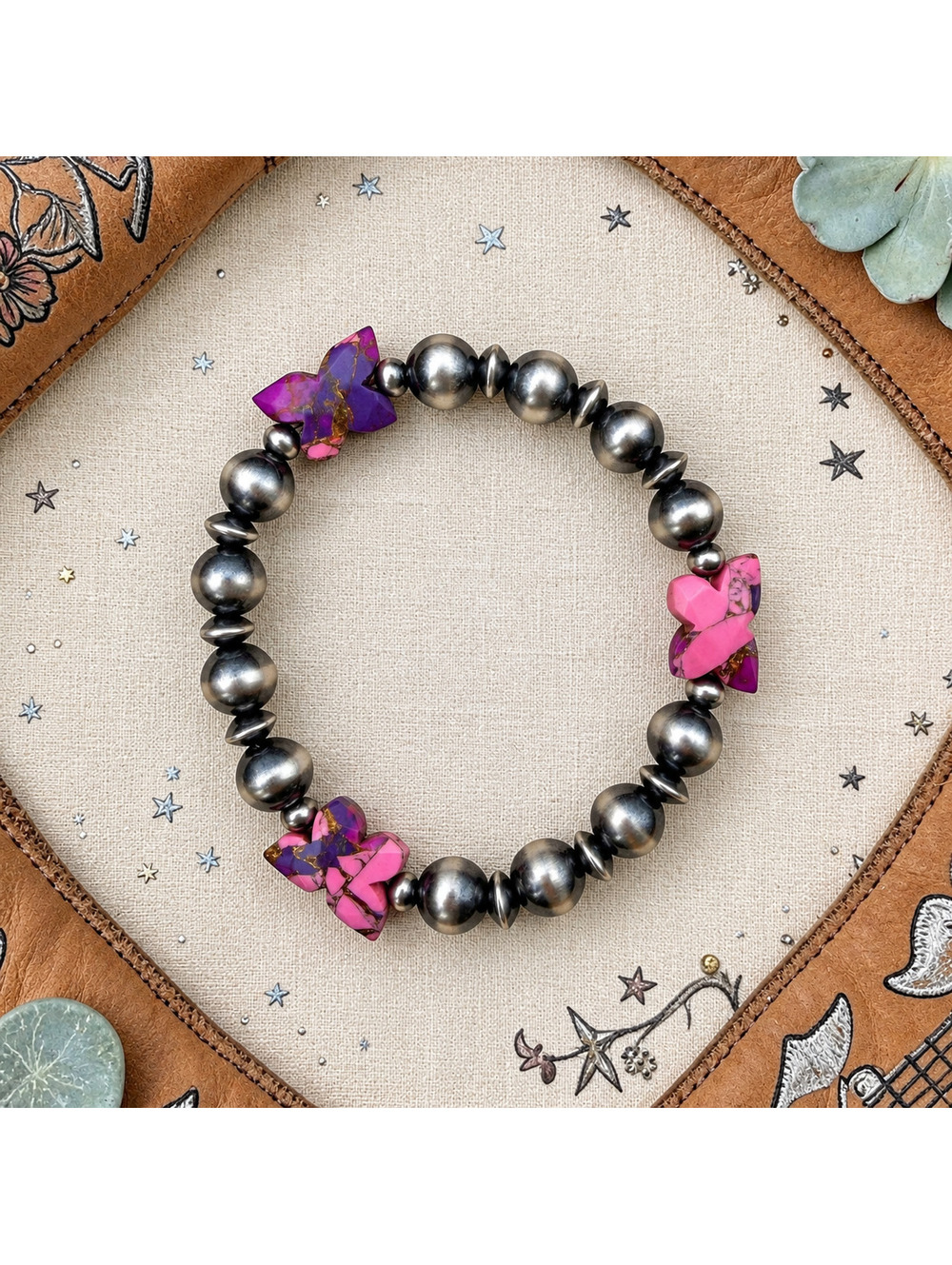 Heartsong Butterfly Stretch Bracelet